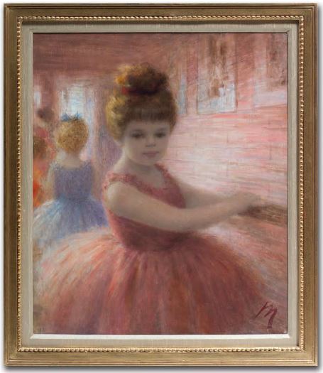 Картина "Маленькая балерина у станка"