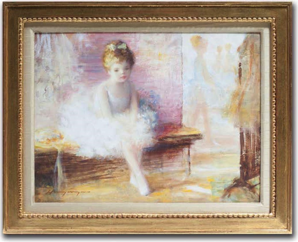 Картина "Сидящая маленькая балерина"