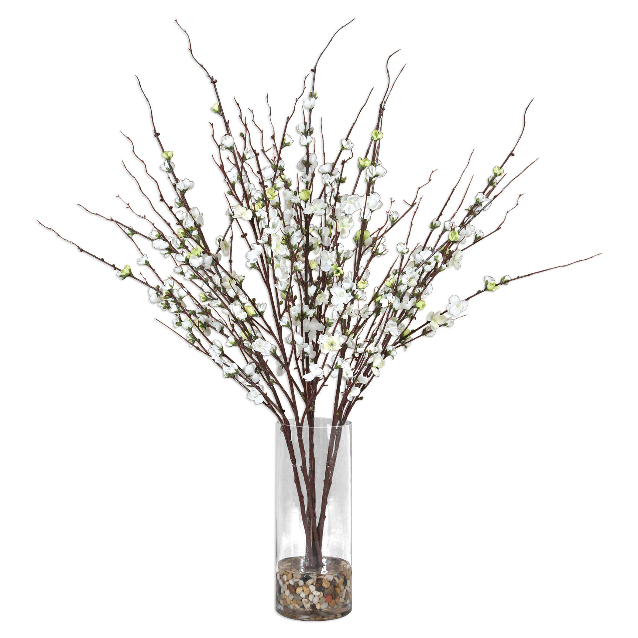 Цветы Quince Blossoms Silk Centerpiece, размер 76*76*91H, артикул 60128