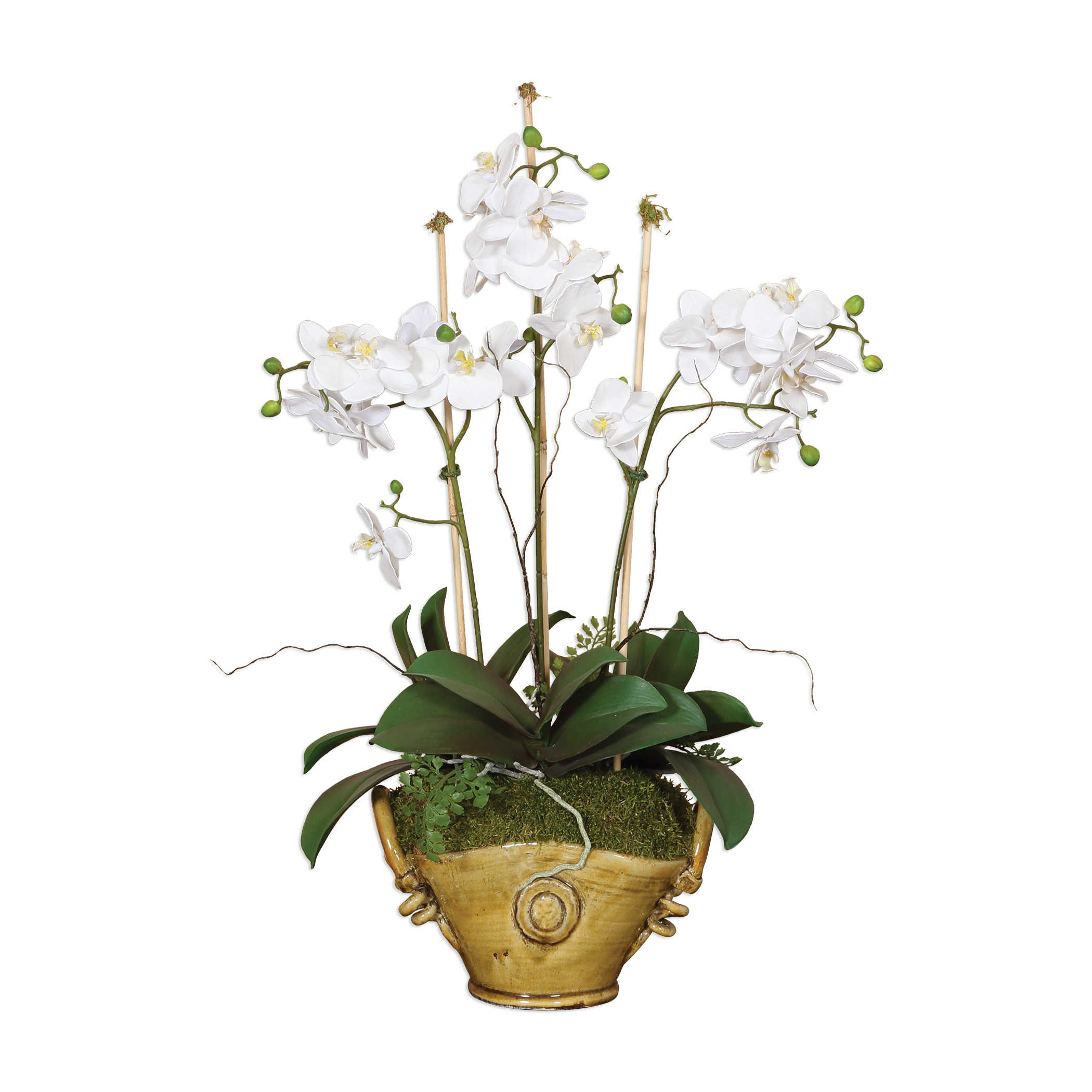Искусственный цветок в чаше Laila Orchid, размер 53*33*74H, артикул 60133